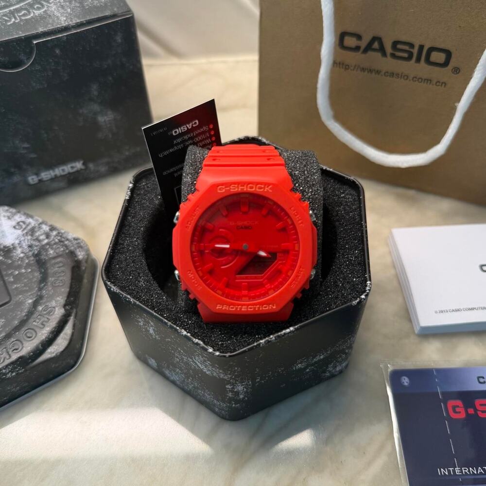 Full Red Men’s Adjustable Watch